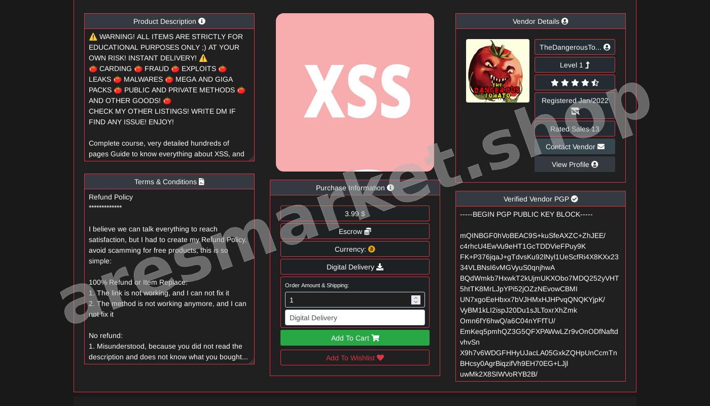 Main Market Dashboard